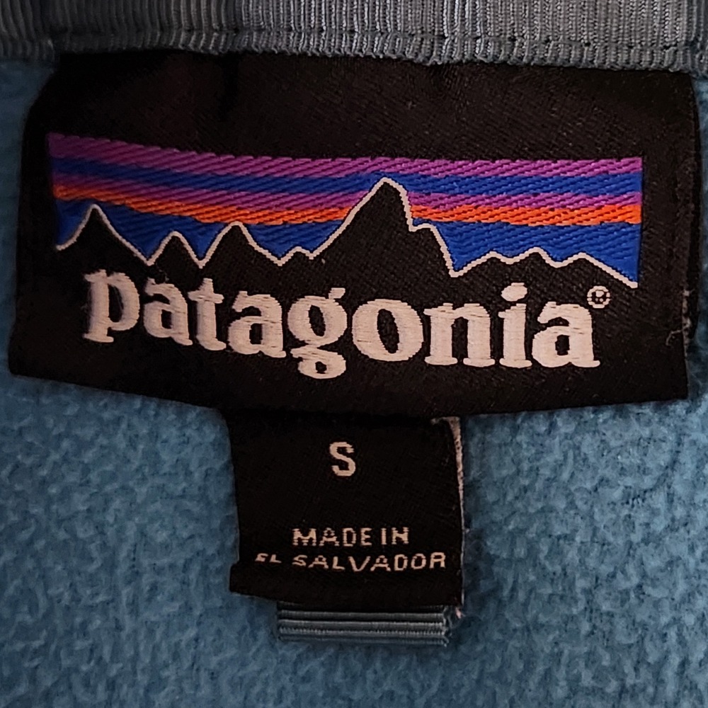 Patagonia Micro D Snap-T Pullover Womens Small Mako Blue Fleece 26020 - Picture 5 of 11